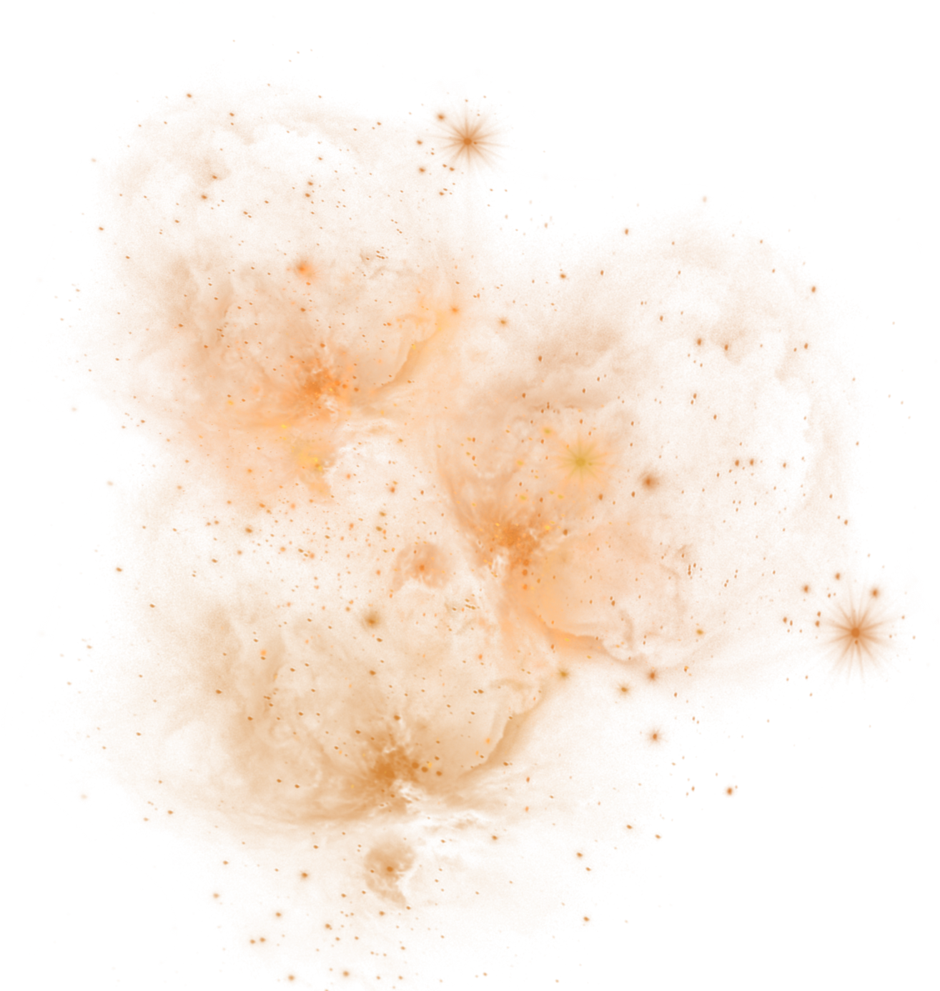 Orange Abstract Galaxy Overlay 